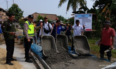 Perkuat Ketahanan Pangan, Pemdes Sido Gede Kecamatan Blitang Kabupaten Oku Timur Fokus Bangun Sarana Pertanian