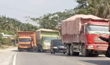Marak Truk Fuso Angkutan Batubara Tebo Tampa Penindakan, Masyarakat Tanjab Barat Bagian Ulu Bergejolak