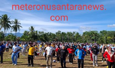 Wakil Bupati Way Kanan, Drs. H. Ali Rahman, MT, Hadiri kegiatan Senam Gerakan Masyarakat Sehat(GERMAS)