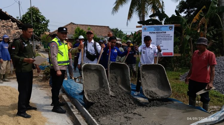 Perkuat Ketahanan Pangan, Pemdes Sido Gede Kecamatan Blitang Kabupaten Oku Timur Fokus Bangun Sarana Pertanian