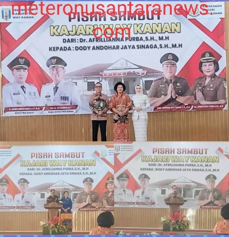 Dr Afrillianna Purba .SH.MH Berikan Apresiasi, Dan Mohon Pamit Kepada Pemkab Serta Masyarakat Way Kanan