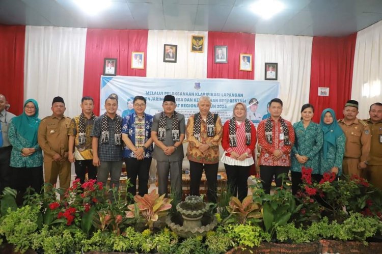 Bupati Tanjabbar Sambut Kunjungan Ketua Tim Klarifikasi Lomba Kelurahan Tingkat Regional