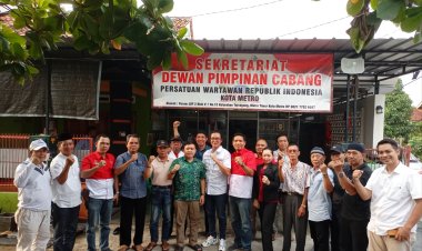 Pasca Pelantikan, DPC PWRI Kota Metro Gelar Rapat Konsolidasi bersama Pengurus DPD