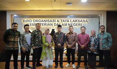 Pjs Bupati Sambangi Kemendagri Konsultasi Persiapan Rakor Kelembagaan dan Ketatalaksanaan Pemda Tanjabbar 