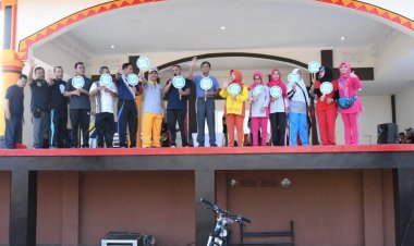 Disporapar Bersama BNN Kota Metro, Budayakan Hidup Sehat dengan Senam Bersama