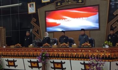DPRD Metro gelar paripurna penandatanganan Nota kesepakatan KUA-PPAS APBD 2025