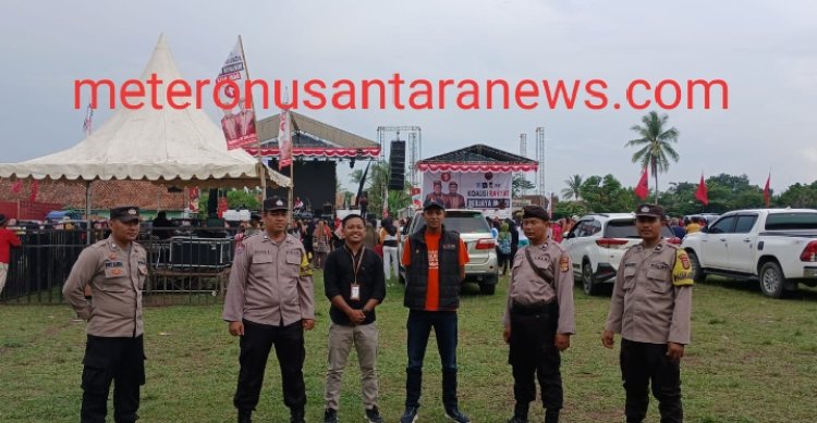 Polres Way Kanan Lakukan Pam Kampanye Paslon Gubernur dan Wakil Gubernur Lampung di Baradatu