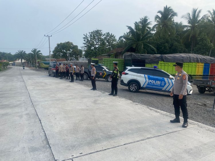 Jamin Rasa Aman Pengendara Dari Pungli, Polres Way Kanan Tingkatkan Patroli di Jalinsum 