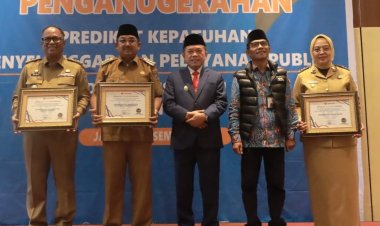 Anwar Sadat Bawa Pemkab Tanjab Barat Raih Penghargaan bergengsi dari Ombudsman RI