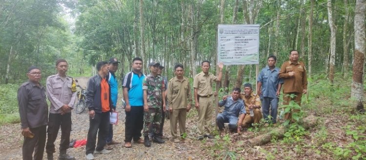 Monitoring DD dan ADK, Polsek Rebang Tangkas Gelar Cooling System di Kampung Simpang Tiga.