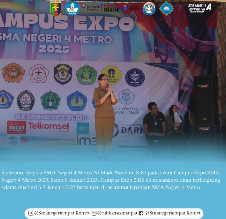 SMA Negeri 4 Metro Menggelar Campus Expo 2025