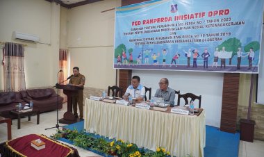 DPRD Tanjabbar Gelar FGD Ranperda Inisiatif, Program Jaminan Sosial Ketenagakerjaan dan Keolahragaan Daerah