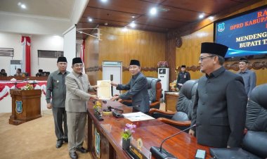 DPRD Tanjabbar Gelar Paripurna Mendengarkan Pidato Pertama Bupati Tanjabbar