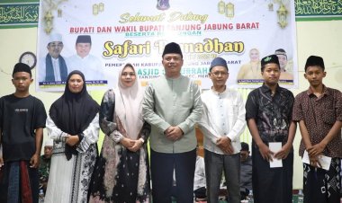 Wakil Bupati Tanjab Barat Awali Safari Ramadan di Masjid Baiturrahman