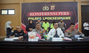 Polres Lhokseumawe Ungkap Kasus Besar Peredaran Sabu di Aceh Utara, Tangkap 2 Tersangka dan Sita 1,1 Kg Sabu