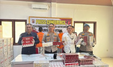 Polres Aceh Utara Ungkap Peredaran Rokok Ilegal, 3 Tersangka Diamankan