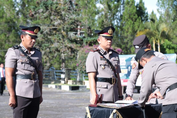 Kapolres Bener Meriah Pimpin Sertijab, Iptu Dede Moerdhany Jabat Kapolsek Bandar