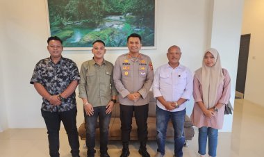 Kapolres Aceh Timur AKBP Irwan Kurniadi Sambut Kunjungan Silahturrahmi Insan Pers