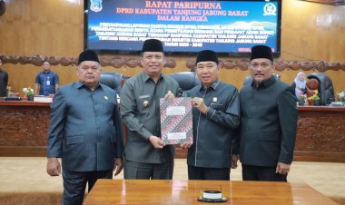 Wakil Bupati Katamso Hadiri Rapat Paripurna Keempat DPRD, Sampaikan Pendapat Akhir atas LKPJ 2024