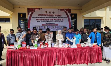 23 Kilo Gram Barang Bukti Narkotika Dimusnahkan Polres Langsa, 121.848 Jiwa Terselamatkan