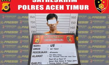 Dua Tahun DPO, Pelaku Pencabulan Terhadap Anak Berhasil Diamankan Oleh Satreskrim Polres Aceh Timur