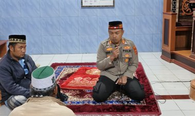 Bripka Almufti Abadi Isi Kultum Subuh Keliling Polres Bener Meriah