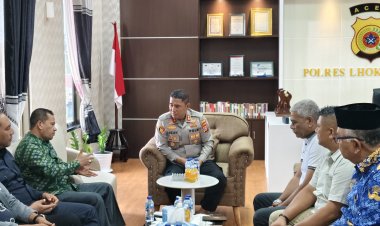 Kapolres Lhokseumawe Terima Kunjungan Pimpinan dan Ketua Komisi DPRK Aceh Utara, Bahas Kamtibmas Wilayah