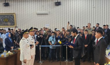 Gubernur Aceh Mualem Lantik Jeffy-Haikal Walikota dan Wakil Walikota Langsa Periode 2025-2030