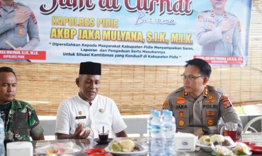 Kapolres Pidie : Banyak Keluhan Masyarakat Yang Disampaikan Saat Jumat Curhat