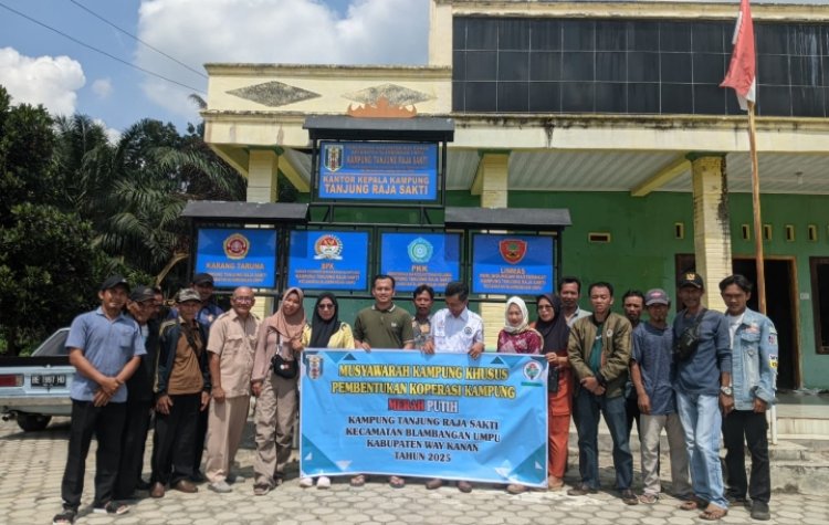 Kampung Tanjung Raja sakti Kesejahteraan Masyarakat Diprioritaskan