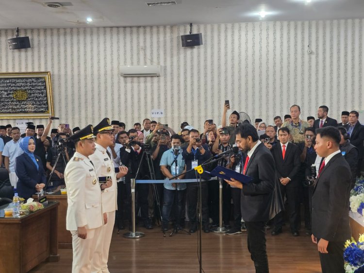 Gubernur Aceh Mualem Lantik Jeffy-Haikal Walikota dan Wakil Walikota Langsa Periode 2025-2030