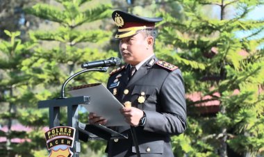 Polres Bener Meriah Gelar Upacara Peringatan Hari Lahir Pancasila Ke-80 Tahun 2025