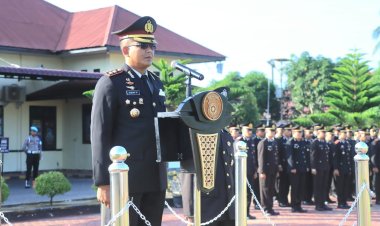 Polres Aceh Utara Gelar Upacara Peringatan Hari Lahir Pancasila ke-80