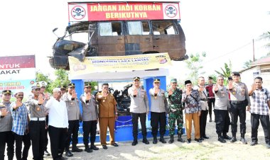Kapolres Aceh Timur: Monumen Laka Lantas Sebagai Pengingat Agar Masyarakat Berhati hati Saat Berkendara