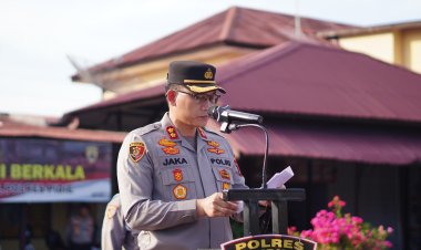 Polres Pidie Gelar Apel Kesiapan Pengamanan Antisipasi Gangguan Kamtibmas