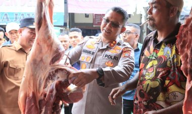 Sambut Idul Adha 1446 H, Polres dan Pemkab Aceh Utara Gelar Gotong Royong dan Tinjau Pasar