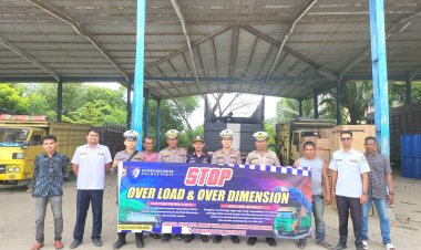 Satlantas Polres Pidie Sosialisasikan Program Indonesia Zero Over Dimension and Over Loading