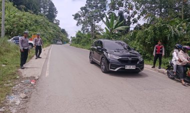 Satlantas Polres Lhokseumawe Amankan Wisata Gunung Salak, Arus Lalu Lintas Terkendali dan Kondusif