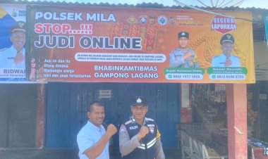 Dekatkan Diri dengan Masyarakat, Bhabinkamtibmas Polsek Mila Sambangi Warga