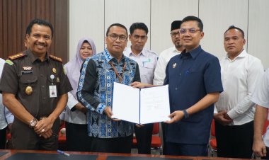 Penandatanganan MoU Pemko Langsa Dengan BPJS Ketenagakerjaan Program Jaminan Sosial Bagi Pekerja Rentan