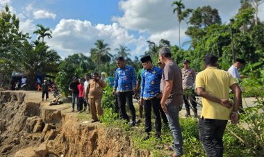 Wabup Aceh Timur T. Zainal Abidin Tinjau Lokasi Longsor di Pantee Bidari, Serukan Penanganan Cepat