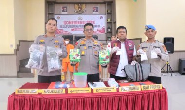 Polres Langsa Amankan 2,3 Kg Sabu dan 2,1 Kg Ganja Serta 3 Pelaku