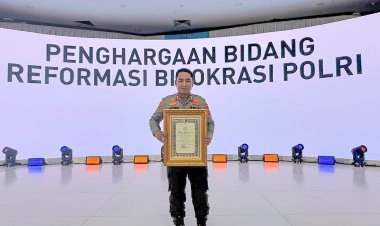 Kapolres Lhokseumawe AKBP Dr. Ahzan Terima Penghargaan Pelayanan Prima dari Kapolri