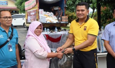 Meriahkan HUT Bhayangkara Ke 79, Polres Aceh Timur Gelar Bazar UMKM