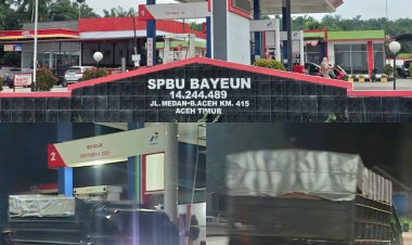 Ngeri! SPBU Bayeun Aceh Timur Diduga Terlibat Mafia BBM, Layani Pembelian Solar Subsidi