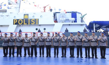 Tabur Bunga di Laut, Mengenang Jasa Pahlawan dalam Rangka HUT Bhayangkara ke-79