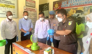Musnahkan 107,56 Gram Sabu, Polres Lhokseumawe Tunjukkan Komitmen Perang Melawan Narkoba