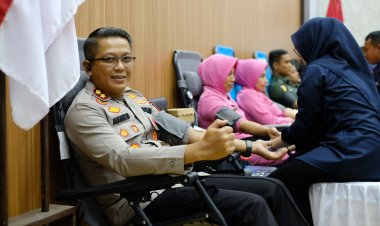 Polres Aceh Utara Himpun 75 Kantung Darah dalam Aksi Donor dan Pengobatan Gratis