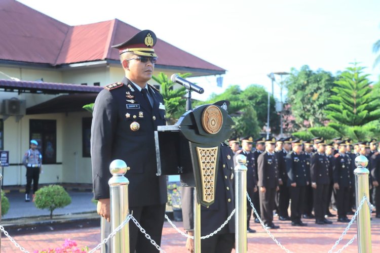 Polres Aceh Utara Gelar Upacara Peringatan Hari Lahir Pancasila ke-80