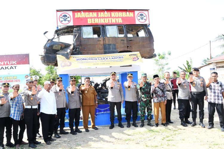 Kapolres Aceh Timur: Monumen Laka Lantas Sebagai Pengingat Agar Masyarakat Berhati hati Saat Berkendara